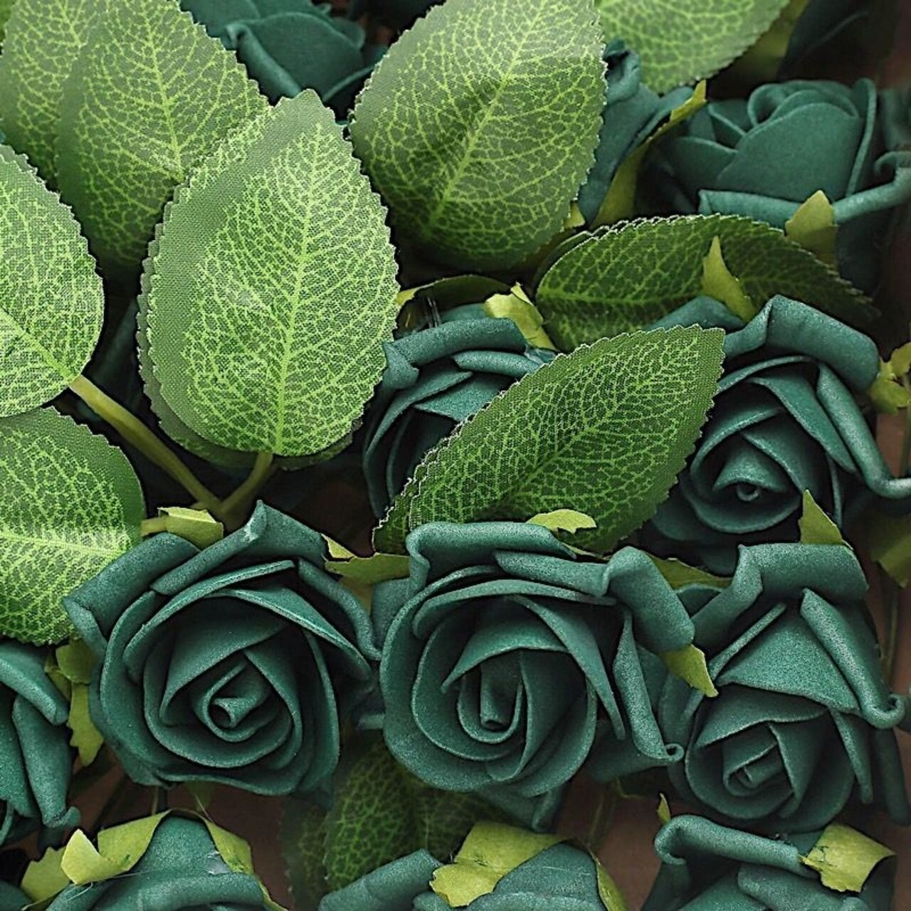 24 PCS 2-Inch Mini Artificial Foam Roses with Stems – Wedding Bouquet, Centerpiece & DIY Party Decorations
